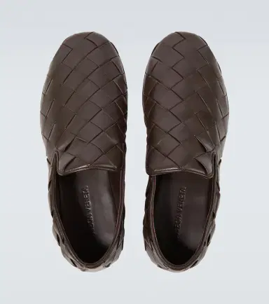Bottega Veneta Sunday Intrecciato leather slip-on shoes | Thumbnail 5