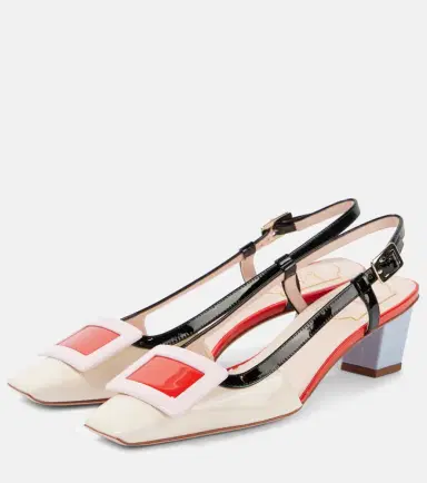 Roger Vivier Belle Vivier 45 patent leather slingback pumps | Thumbnail 4 Roger Vivier Belle Vivier 45 patent leather slingback pumps | Thumbnail 4