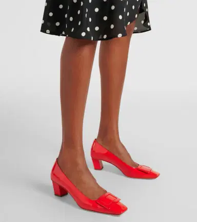 Roger Vivier Belle Vivier 45 patent leather slingback pumps | Thumbnail 3