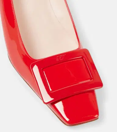 Roger Vivier Belle Vivier 45 patent leather slingback pumps | Thumbnail 5