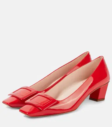 Roger Vivier Belle Vivier 45 patent leather slingback pumps | Thumbnail 6