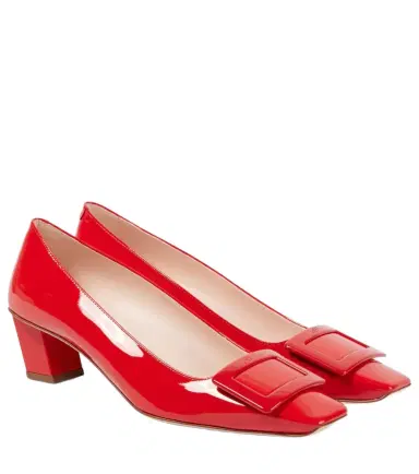 Roger Vivier Belle Vivier 45 patent leather slingback pumps | Thumbnail 1
