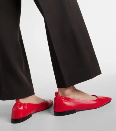 Souliers Martinez Nova Montjuic leather ballet flats | Thumbnail 5