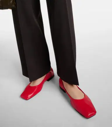 Souliers Martinez Nova Montjuic leather ballet flats | Thumbnail 7
