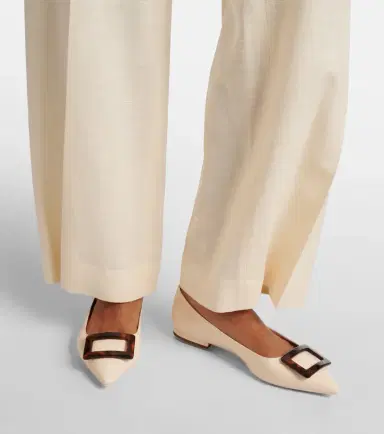 Roger Vivier Gommettine Ball leather ballet flats | Thumbnail 2