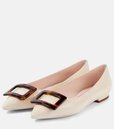 Roger Vivier Gommettine Ball leather ballet flats | Thumbnail 5