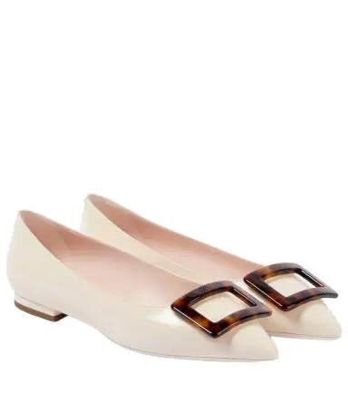 Roger Vivier Gommettine Ball leather ballet flats | Thumbnail 1