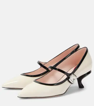Roger Vivier Virgule 55 patent leather Mary Jane pumps | Thumbnail 4 Roger Vivier Virgule 55 patent leather Mary Jane pumps | Thumbnail 4