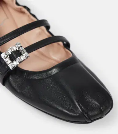 Roger Vivier Embellished leather ballet flats | Thumbnail 5 Roger Vivier Embellished leather ballet flats | Thumbnail 5