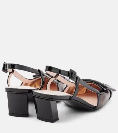 Roger Vivier Belle Vivier 45 patent leather slingback pumps | Thumbnail 2 Roger Vivier Belle Vivier 45 patent leather slingback pumps | Thumbnail 2