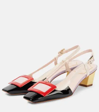 Roger Vivier Belle Vivier 45 leather slingback pumps | Thumbnail 4 Roger Vivier Belle Vivier 45 leather slingback pumps | Thumbnail 4