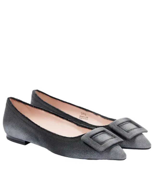 Roger Vivier Gommettine denim ballet flats