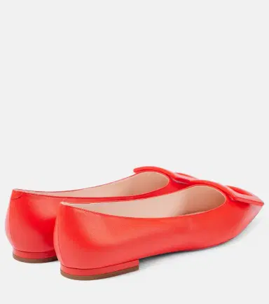 Roger Vivier Gommettine Ball leather ballet flats | Thumbnail 7