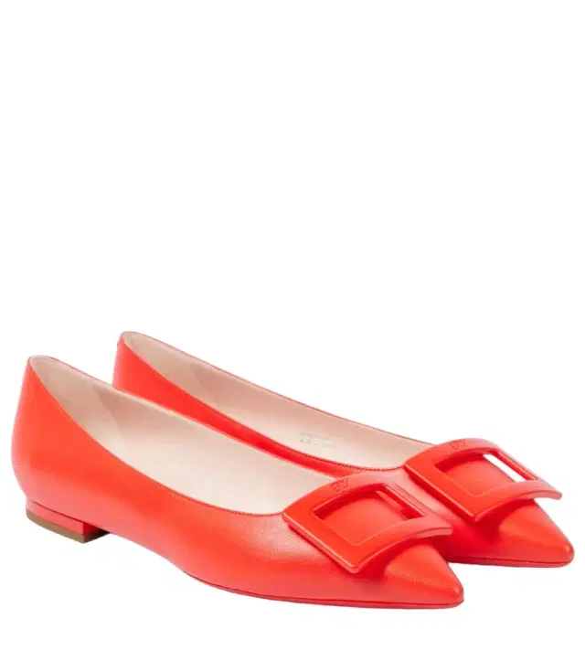 Roger Vivier Gommettine Ball leather ballet flats