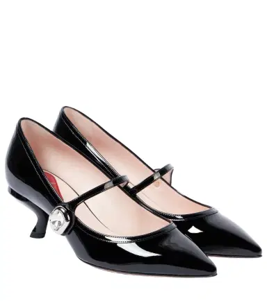 Roger Vivier Virgule Babies patent leather Mary Jane pumps | Thumbnail 1
