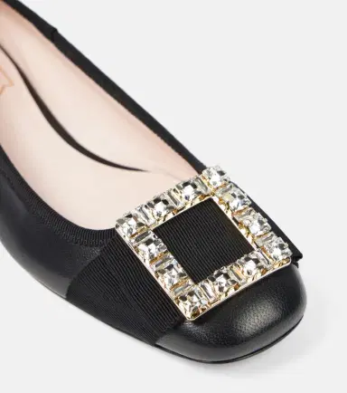 Roger Vivier Tres Vivier embellished leather ballet flats | Thumbnail 5