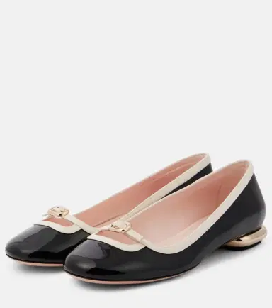 Roger Vivier Viv' Podium patent leather ballet flats | Thumbnail 2 Roger Vivier Viv' Podium patent leather ballet flats | Thumbnail 2