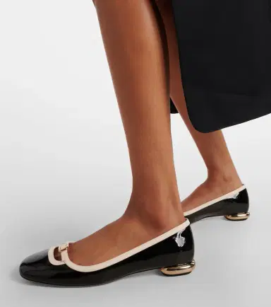 Roger Vivier Viv' Podium patent leather ballet flats | Thumbnail 7 Roger Vivier Viv' Podium patent leather ballet flats | Thumbnail 7