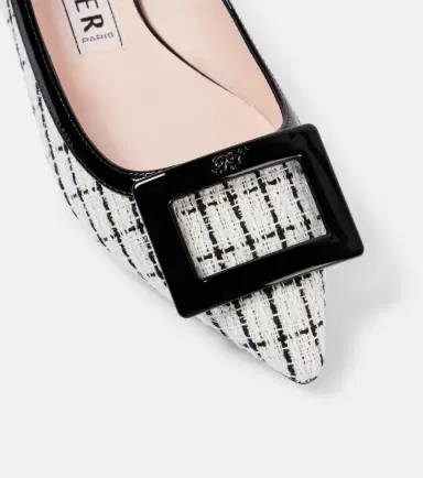 Roger Vivier Gommettine bouclé ballet flats | Thumbnail 4