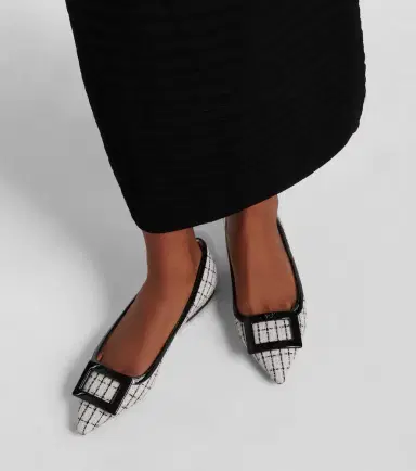 Roger Vivier Gommettine bouclé ballet flats | Thumbnail 7