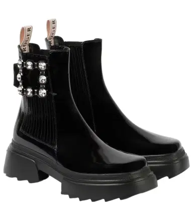 Roger Vivier Wallaviv patent leather Chelsea boots | Thumbnail 1 Roger Vivier Wallaviv patent leather Chelsea boots | Thumbnail 1