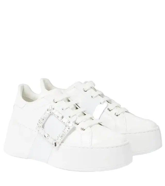 Roger Vivier Viv' Skate leather sneakers