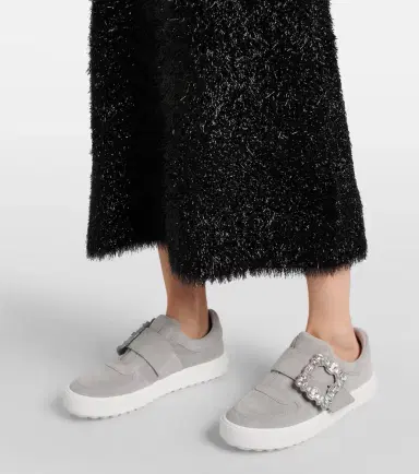 Roger Vivier Very Vivier embellished suede sneakers | Thumbnail 6