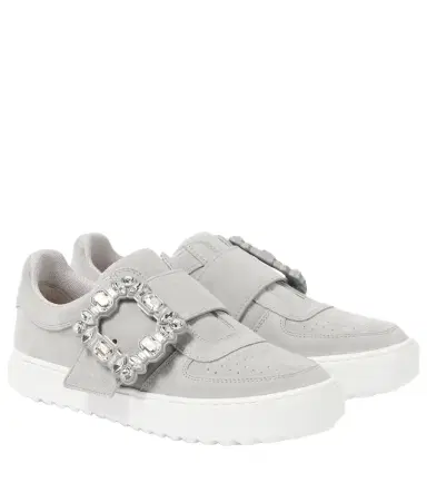 Roger Vivier Very Vivier embellished suede sneakers | Thumbnail 1