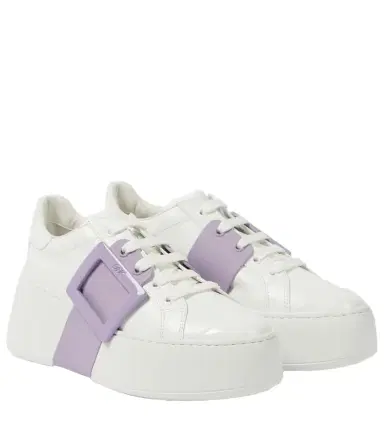 Roger Vivier Viv' Skate leather platform sneakers | Thumbnail 1 Roger Vivier Viv' Skate leather platform sneakers | Thumbnail 1