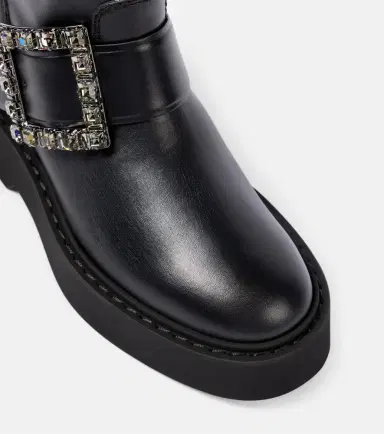 Roger Vivier Viv' Rangers leather combat boots | Thumbnail 5