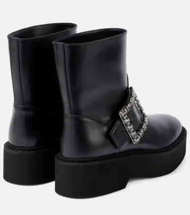 Roger Vivier Viv' Rangers leather combat boots | Thumbnail 6
