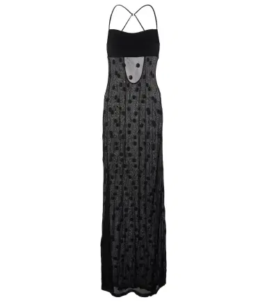 Jacquemus La Robe Maille Puntini polka-dot mesh gown | Thumbnail 1