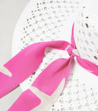 Valentino Printed raffia sun hat | Thumbnail 3