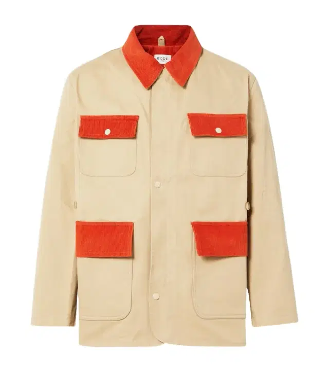 BODE Corduroy-trimmed cotton twill field jacket