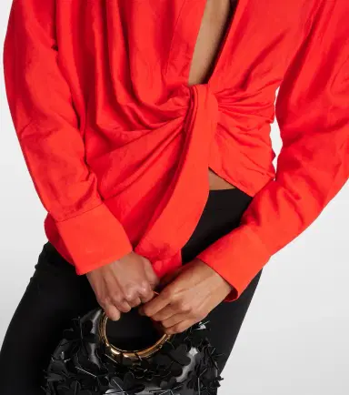 Jacquemus La Chemise Bahia gathered shirt | Thumbnail 2