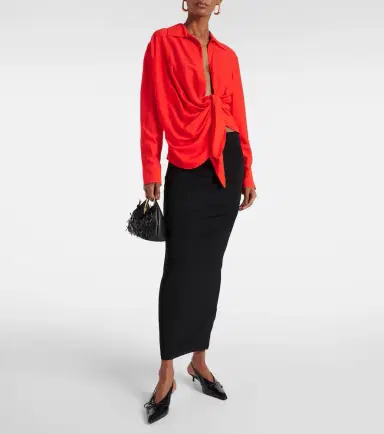 Jacquemus La Chemise Bahia gathered shirt | Thumbnail 4