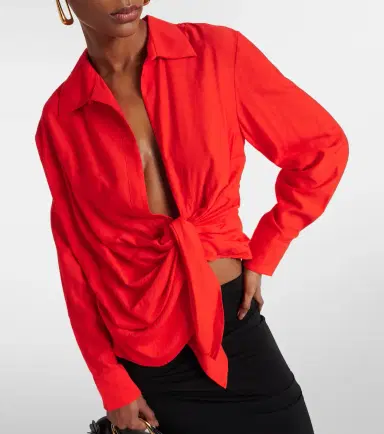 Jacquemus La Chemise Bahia gathered shirt | Thumbnail 6