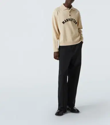 BODE Manhattan appliqué wool polo sweater | Thumbnail 5 BODE Manhattan appliqué wool polo sweater | Thumbnail 5