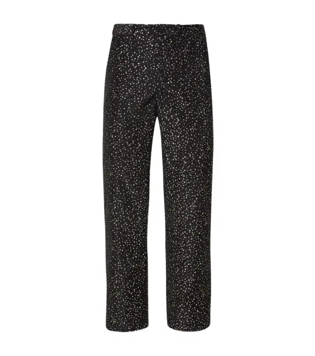 BODE Glitter faille straight pants
