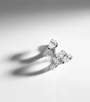 Repossi Serti Sur Vide 18kt white gold single clip-on earring with diamonds | Thumbnail 6