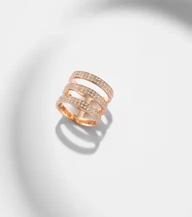 Repossi Berbere 18kt rose gold ring with diamonds | Thumbnail 3 Repossi Berbere 18kt rose gold ring with diamonds | Thumbnail 3