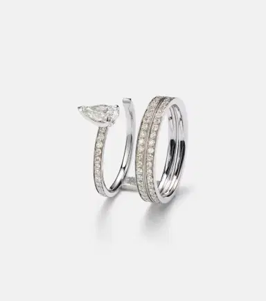 Repossi Serti Sur Vide 18kt white gold ring with diamonds | Thumbnail 2