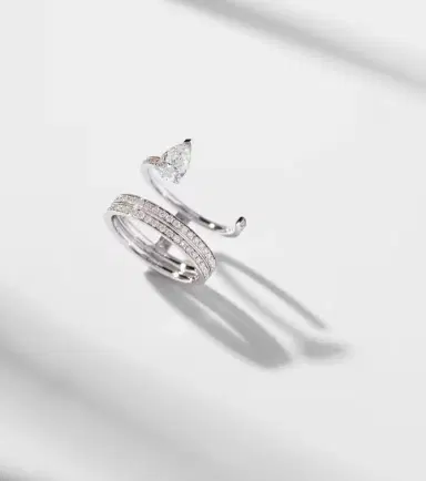 Repossi Serti Sur Vide 18kt white gold ring with diamonds | Thumbnail 5