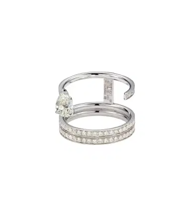 Repossi Serti Sur Vide 18kt white gold ring with diamonds | Thumbnail 1