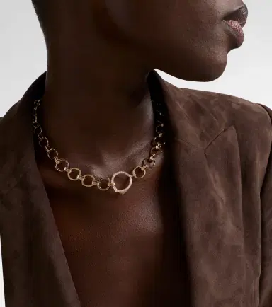 Repossi Antifer 18kt rose gold necklace with diamonds | Thumbnail 4 Repossi Antifer 18kt rose gold necklace with diamonds | Thumbnail 4