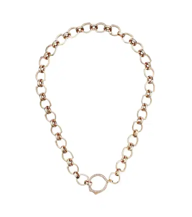 Repossi Antifer 18kt rose gold necklace with diamonds | Thumbnail 1 Repossi Antifer 18kt rose gold necklace with diamonds | Thumbnail 1