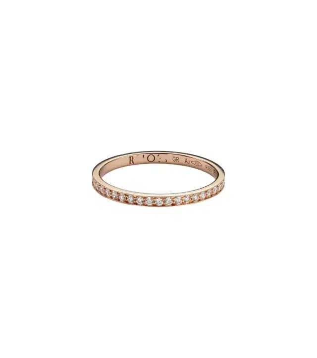Repossi Bridal 18kt rose gold ring with diamonds