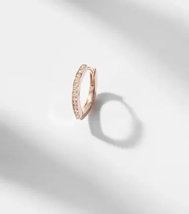 Repossi Antifer 18kt rose gold single earring with diamonds | Thumbnail 5 Repossi Antifer 18kt rose gold single earring with diamonds | Thumbnail 5