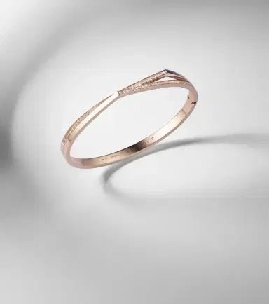 Repossi Antifer 18kt rose gold bangle with diamonds | Thumbnail 2 Repossi Antifer 18kt rose gold bangle with diamonds | Thumbnail 2