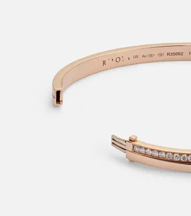 Repossi Antifer 18kt rose gold bangle with diamonds | Thumbnail 4 Repossi Antifer 18kt rose gold bangle with diamonds | Thumbnail 4